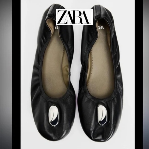 Zara soft leather ballet flats, 41, PG1474 - Picture 1 of 4
